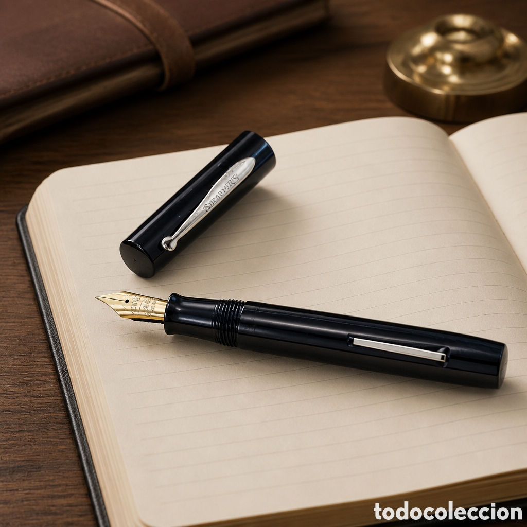 Plumas estilogr&aacute;ficas antiguas: PLUMA ESTILOGRAFICA SHEAFFER JUNIOR . BAQUELITA NEGRA