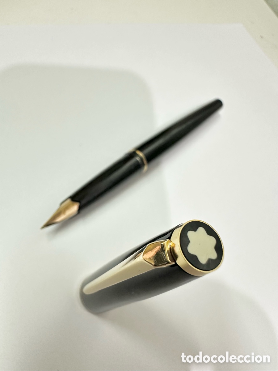 Alte F&uuml;llfederhalter: Antigua Pluma Montblanc Estilogr&aacute;fica De Los A&ntilde;os 70&rsquo; plumin Oro 14k Germany Vintage