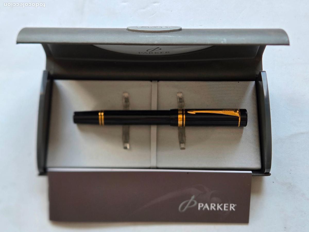 Plumas estilogr&aacute;ficas antiguas: PARKER NUEVA ESTRENAR CON CAJA PLUMIN ORO 18K