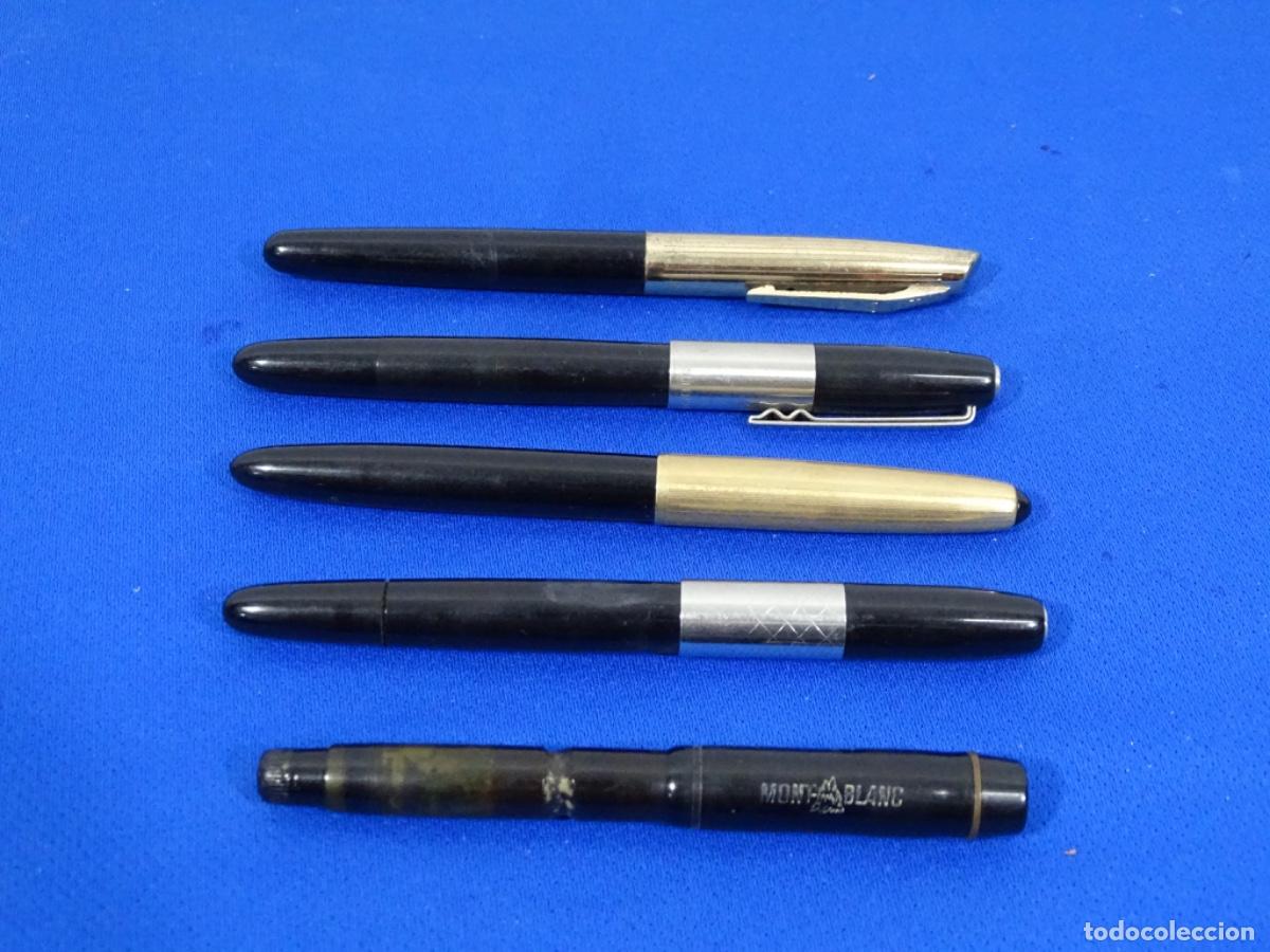 Plumas estilogr&aacute;ficas antiguas: LOTE PLUMAS ESTILOGR&Aacute;FICAS MONTBLANC, LAMY, JOHNSON, ETC.