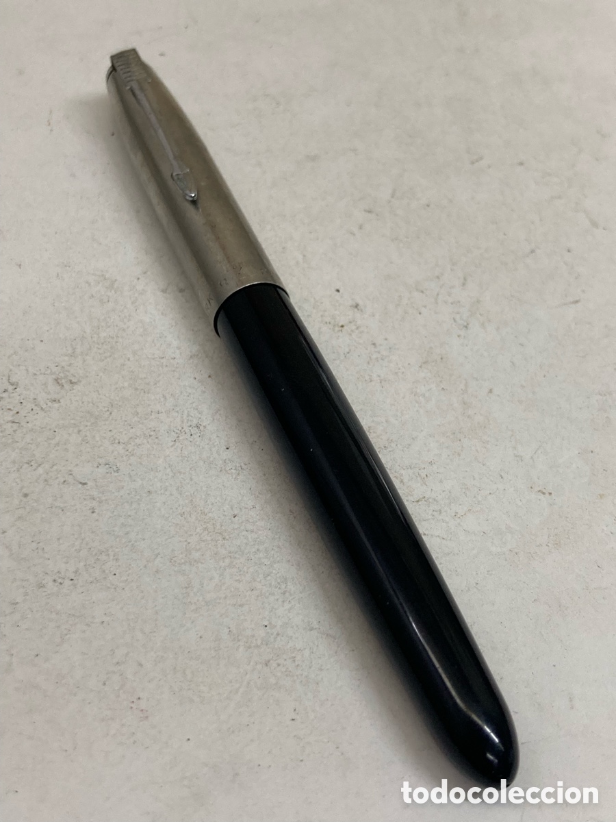 Plumas estilogr&aacute;ficas antiguas: Pluma Parker21 cuerpo celuloide negro