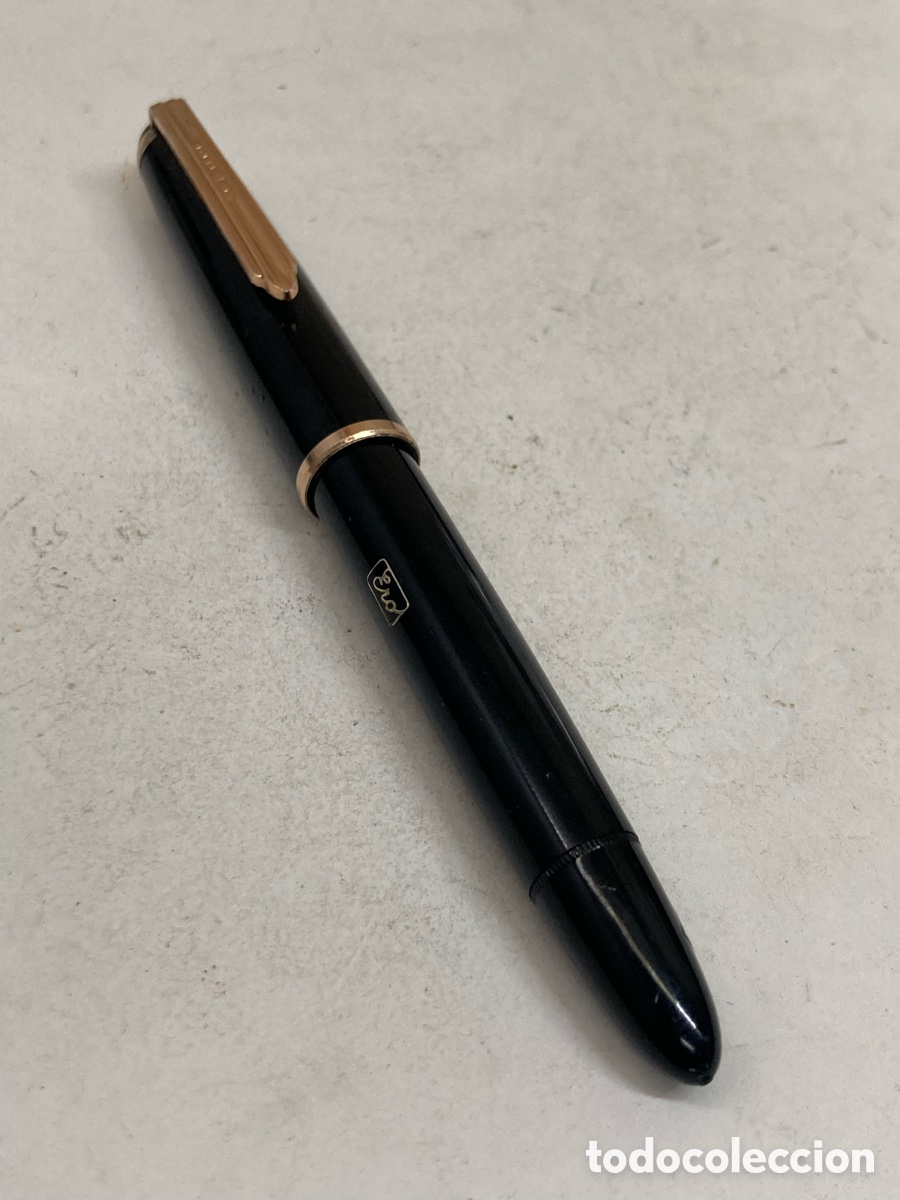 Plumas estilogr&aacute;ficas antiguas: Pluma Ero cuerpo celuloide negro