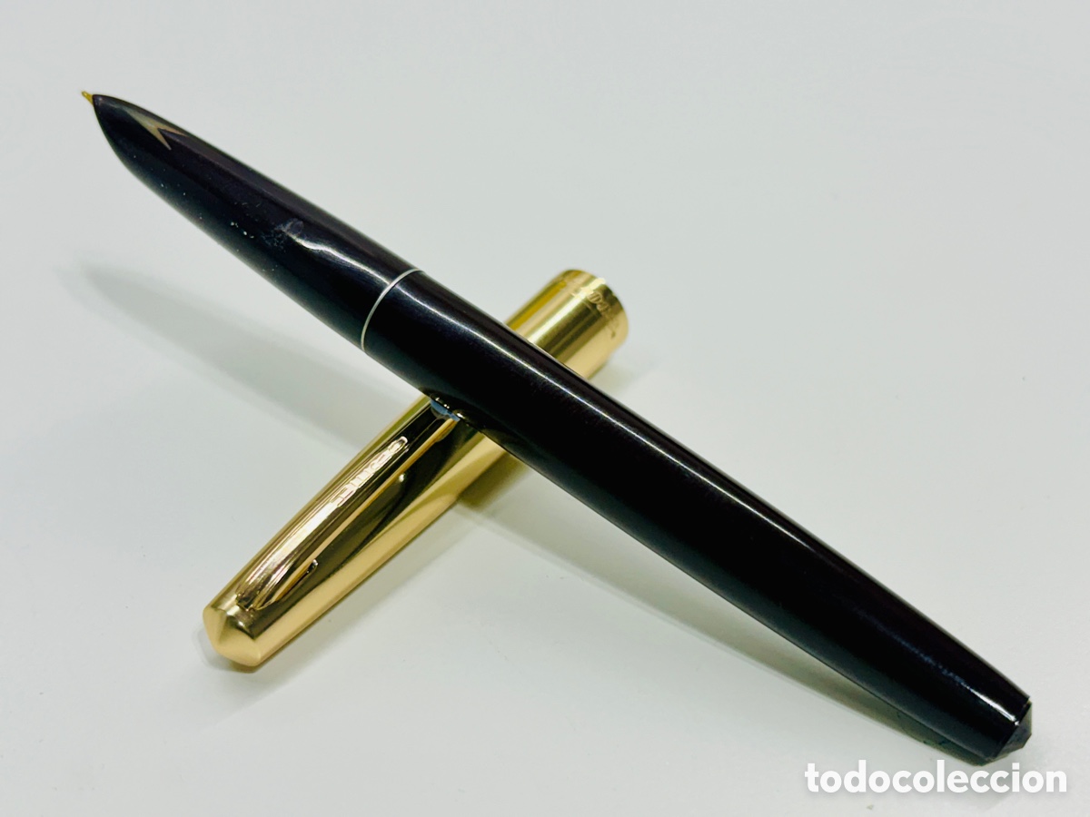 Plumas estilogr&aacute;ficas antiguas: Pluma estilogr&aacute;fica HERO 330 - Burdeos y oro