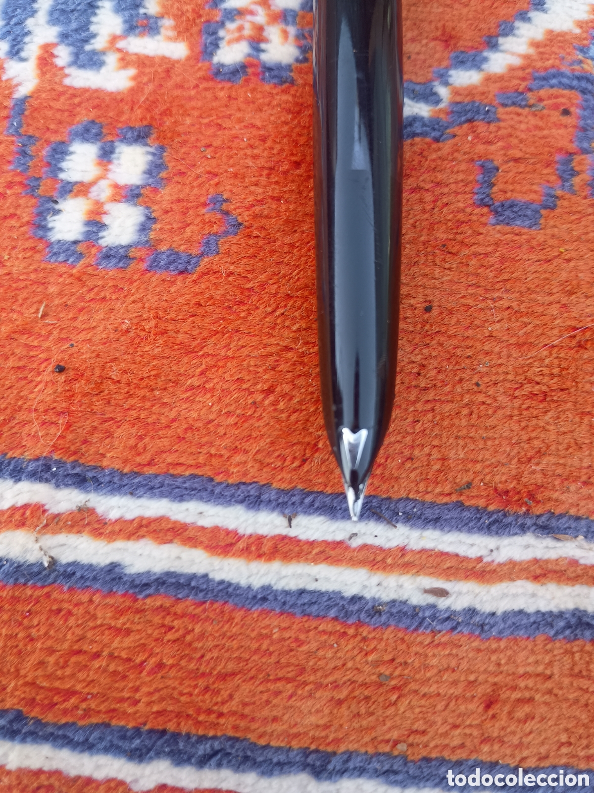 Plumas estilogr&aacute;ficas antiguas: Pluma scrikss negro baquelita - Foto 2