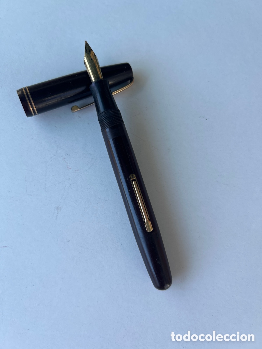 Plumas estilogr&aacute;ficas antiguas: Pluma Watermans Ideal, con pluma de oro - Foto 5