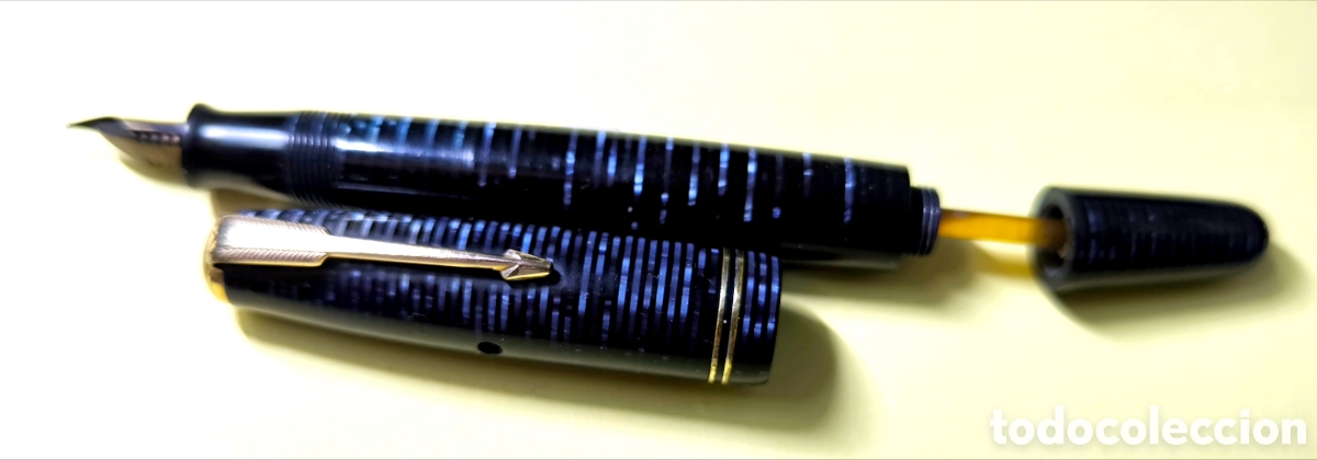 Plumas estilogr&aacute;ficas antiguas: PLUMA PARKER VACUMATIC ANTIGUA 1930 - Foto 4