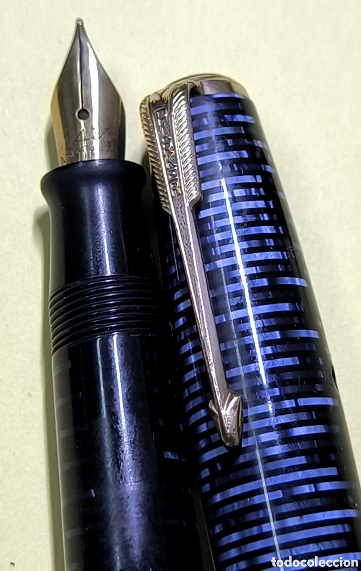 Plumas estilogr&aacute;ficas antiguas: PLUMA PARKER VACUMATIC ANTIGUA 1930 - Foto 6