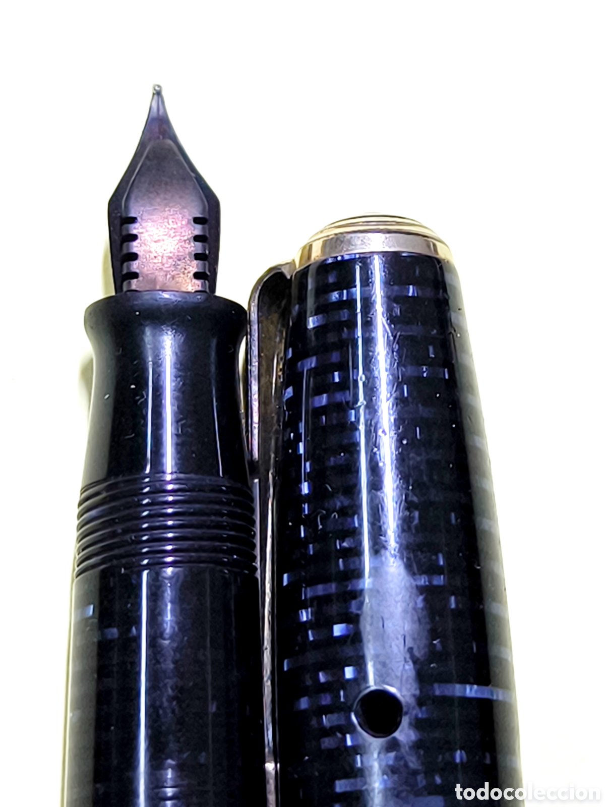 Plumas estilogr&aacute;ficas antiguas: PLUMA PARKER VACUMATIC ANTIGUA 1930 - Foto 7