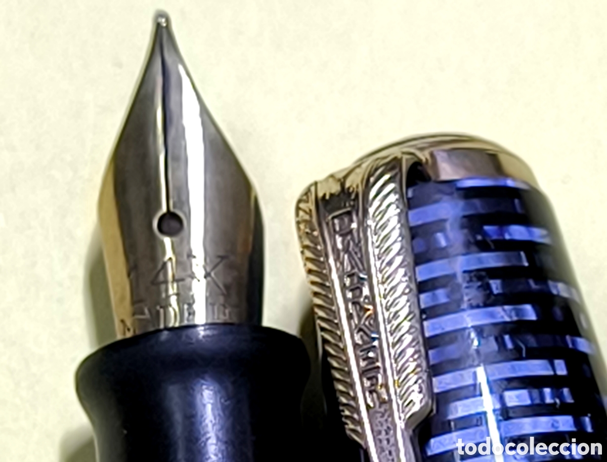 Plumas estilogr&aacute;ficas antiguas: PLUMA PARKER VACUMATIC ANTIGUA 1930 - Foto 9