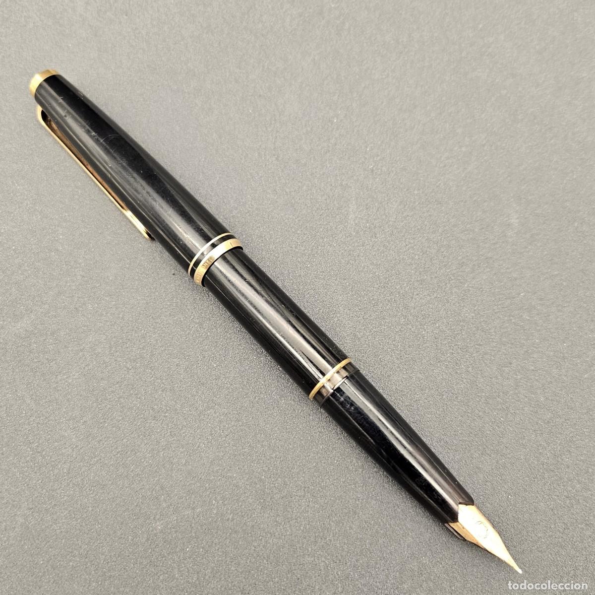 Plumas estilogr&aacute;ficas antiguas: Pluma estilogr&aacute;fica de &rdquo;Montblanc Meisterst&uuml;ck Classique 144&rdquo;. 14K / 585