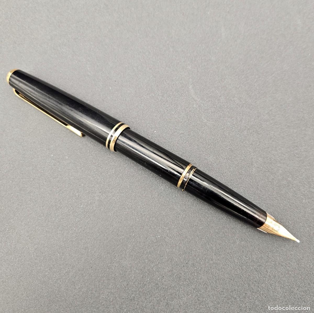 Plumas estilogr&aacute;ficas antiguas: Pluma estilogr&aacute;fica de &rdquo;Montblanc Meisterst&uuml;ck Classic 144&rdquo;. 14K / 585