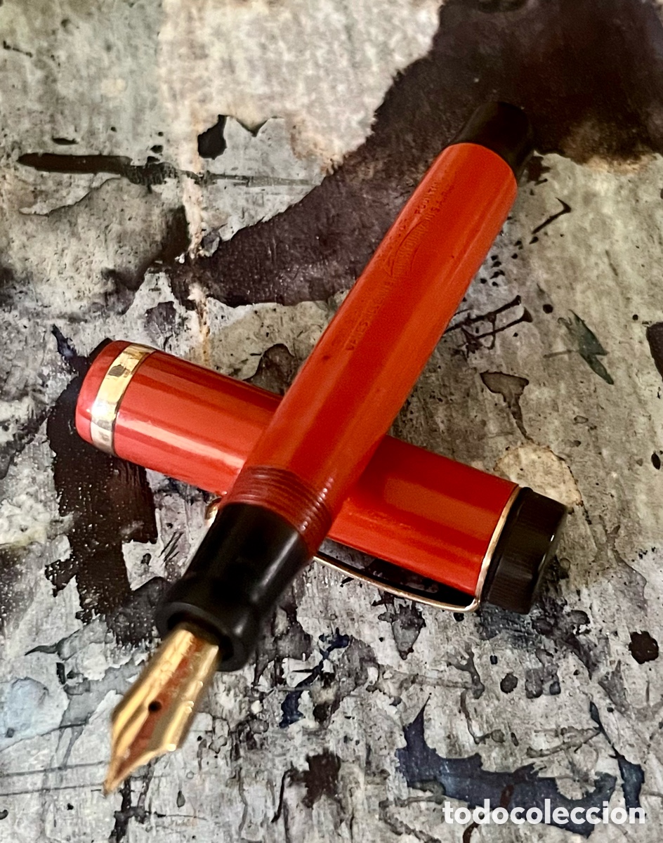 Plumas estilogr&aacute;ficas antiguas: Parker Duofold Lucky Curve 1920&rsquo;S USA