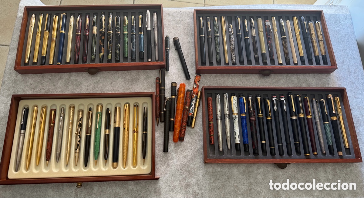 Plumas estilogr&aacute;ficas antiguas: Impresionante Colecci&oacute;n de plumas Estilogr&aacute;ficas y bolis