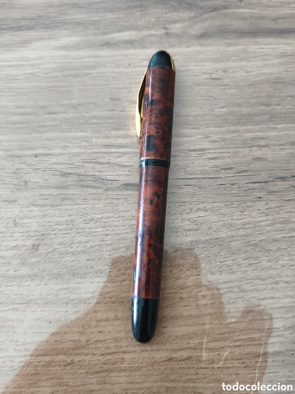 Stylos-plume anciens: Pluma Estilogr&aacute;fica STYPEN Vintage &ndash; Trazo M &ndash; Acabado Carey/Marmolizado