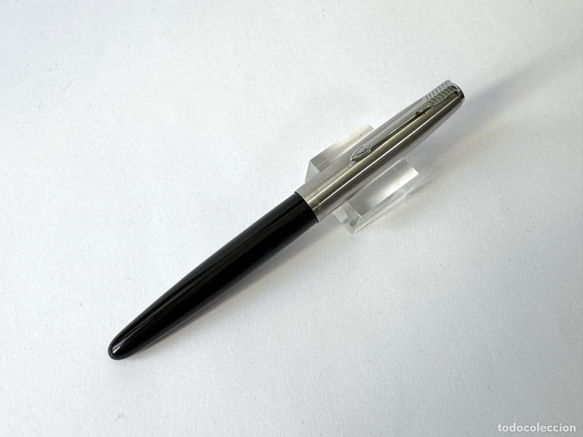 Plumas estilogr&aacute;ficas antiguas: PARKER 21 NEGRA ESTILOGRAFICA ANTIGUA, MADE IN USA 148
