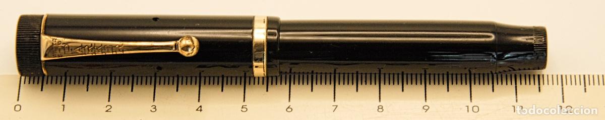 Plumas estilogr&aacute;ficas antiguas: PARKER DUOFOLD JR FLAT TOP CANAD&Aacute; BANDA EN CAP - M07B -