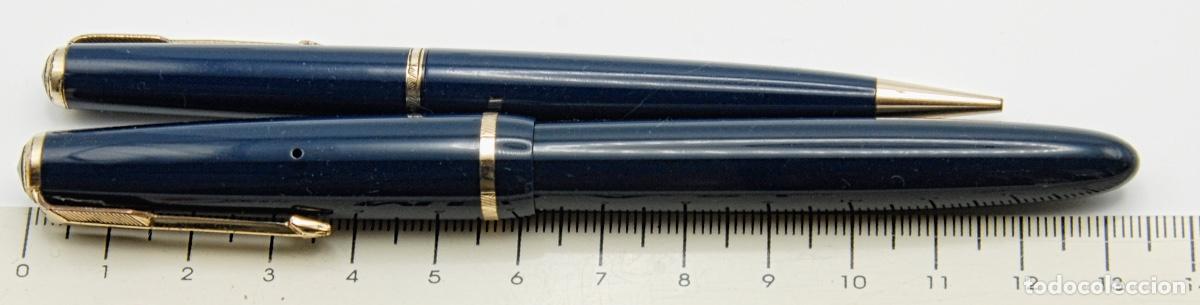 Plumas estilogr&aacute;ficas antiguas: PARKER VICTORY SET PEN & PENCIL c1960 -Ref: M14 -