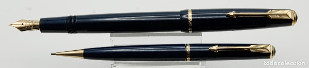Plumas estilogr&aacute;ficas antiguas: PARKER VICTORY SET PEN & PENCIL c1960 -Ref: M14 - - Foto 3