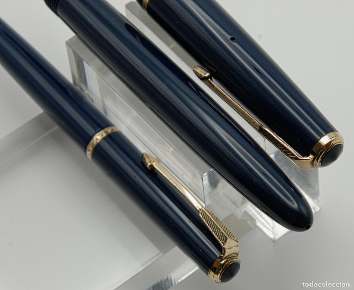 Plumas estilogr&aacute;ficas antiguas: PARKER VICTORY SET PEN & PENCIL c1960 -Ref: M14 - - Foto 5