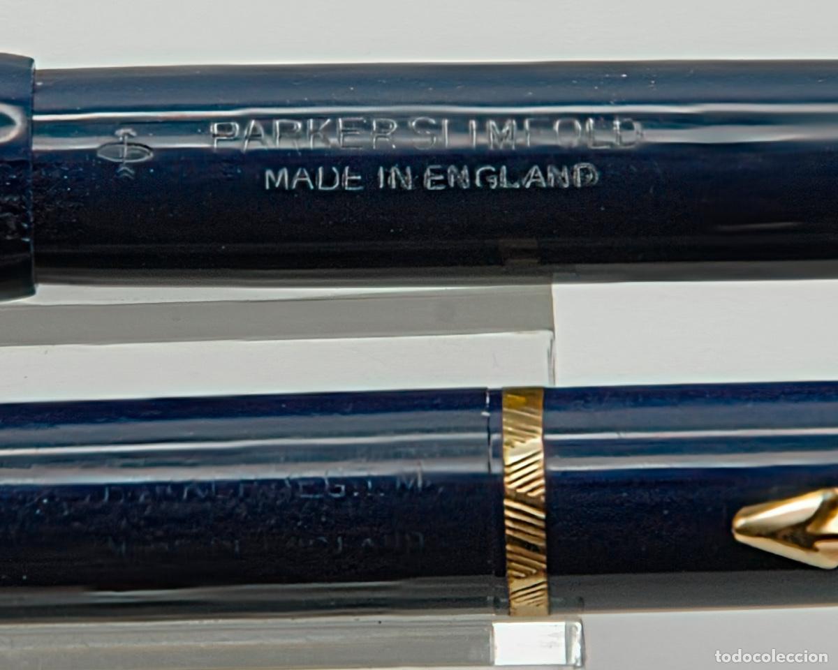Plumas estilogr&aacute;ficas antiguas: PARKER SLIMFOLD SET PEN & PENCIL c1962 -Ref: M15 - - Foto 1