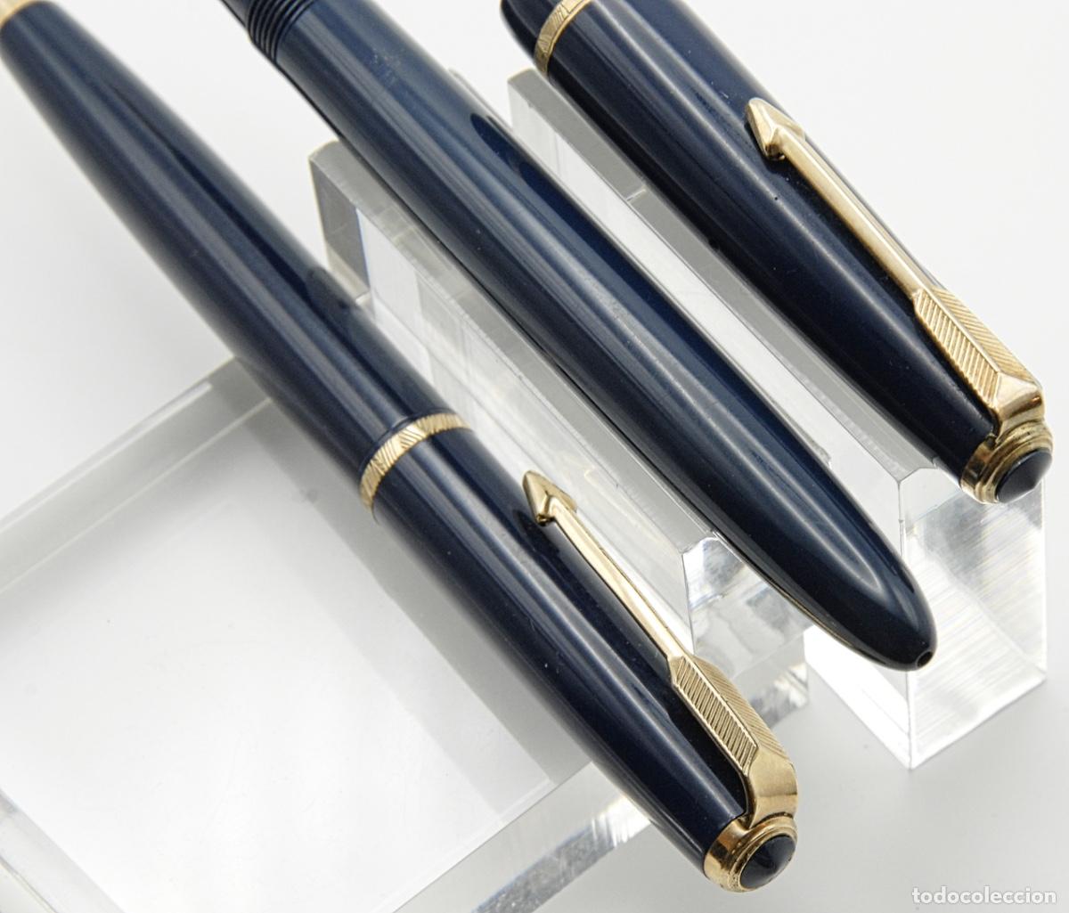 Plumas estilogr&aacute;ficas antiguas: PARKER SLIMFOLD SET PEN & PENCIL c1962 -Ref: M15 - - Foto 6