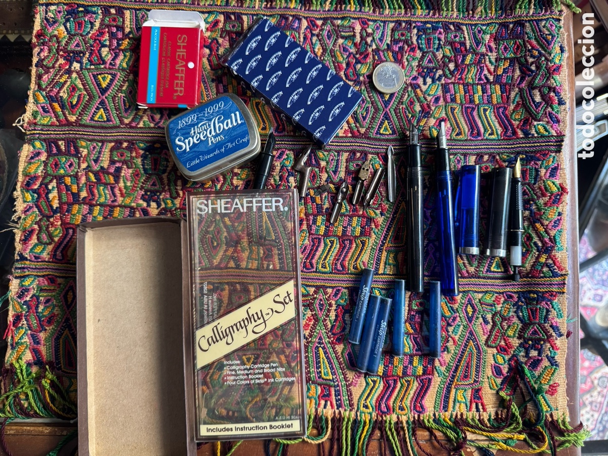 Plumas estilogr&aacute;ficas antiguas: Set plumas estilogr&aacute;ficas Sheaffer