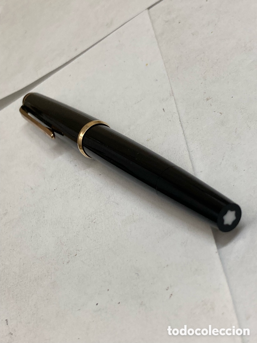 Plumas estilogr&aacute;ficas antiguas: Pluma MontBlanc 32 cuerpo celuloide