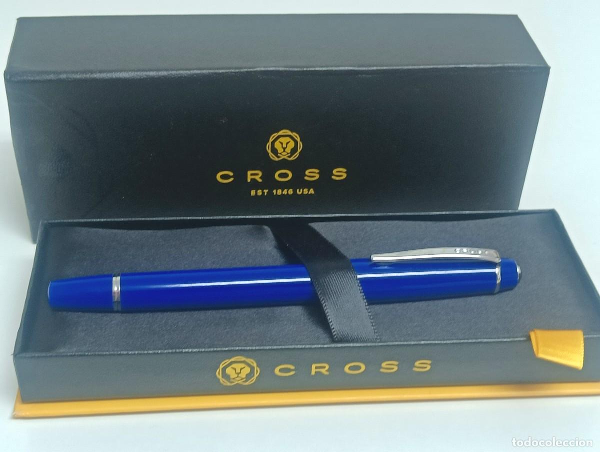 Plumas estilogr&aacute;ficas antiguas: Pluma estilografica nueva Cross Bailey lacker blue