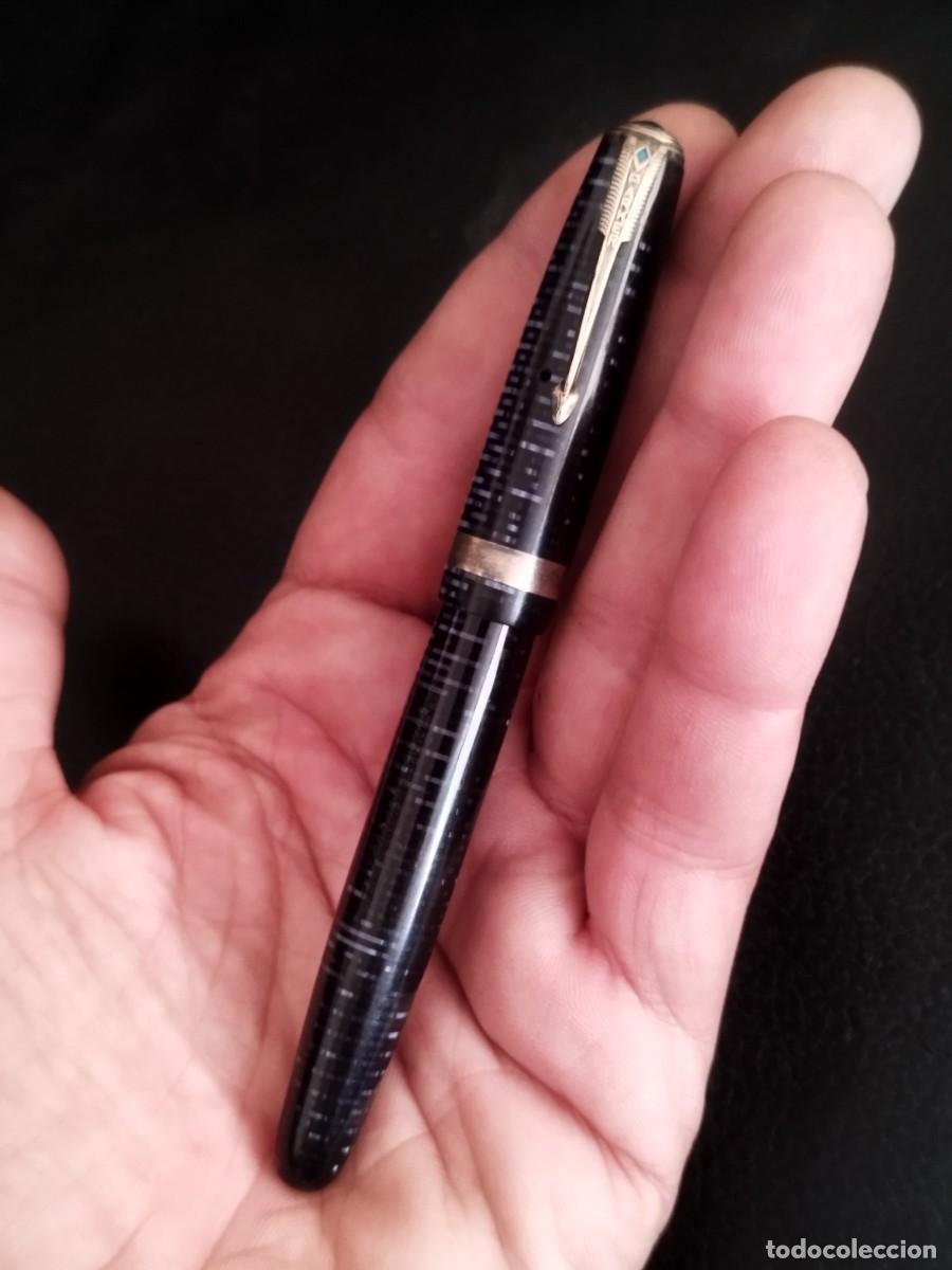 Plumas estilogr&aacute;ficas antiguas: Antigua pluma estilogr&aacute;fica Parker Vacumatic. Sin probar.
