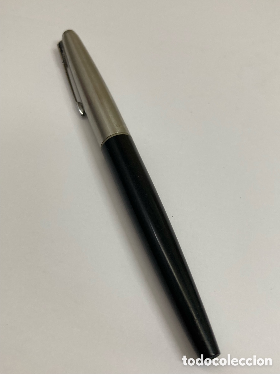 Plumas estilogr&aacute;ficas antiguas: Pluma Parker cuerpo celuloide negro