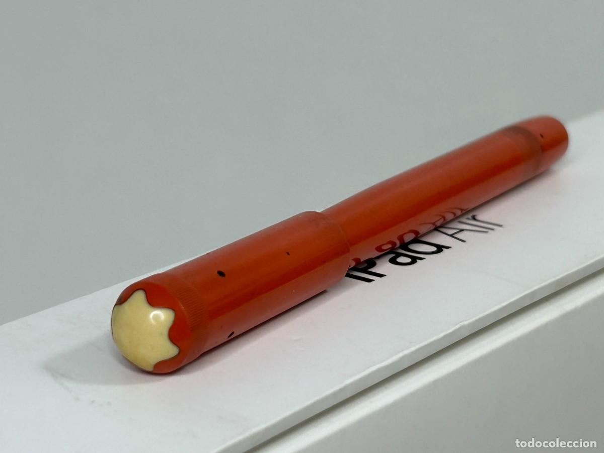 Plumas estilogr&aacute;ficas antiguas: ANTIGUA Y RAR&Iacute;SIMA PLUMA ESTILOGR&Aacute;FICA MONTBLANC SIMPLO N 4 EF RETRACTIL A&Ntilde;OS 20 ROJO CORAL