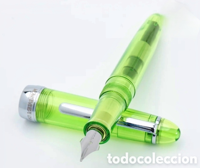 Plumas estilogr&aacute;ficas antiguas: Pluma estilografica nueva Monteverde USA Monza Flex &ldquo;Jolly Green&rdquo; Special Edition (Omniflex&trade; Nib)