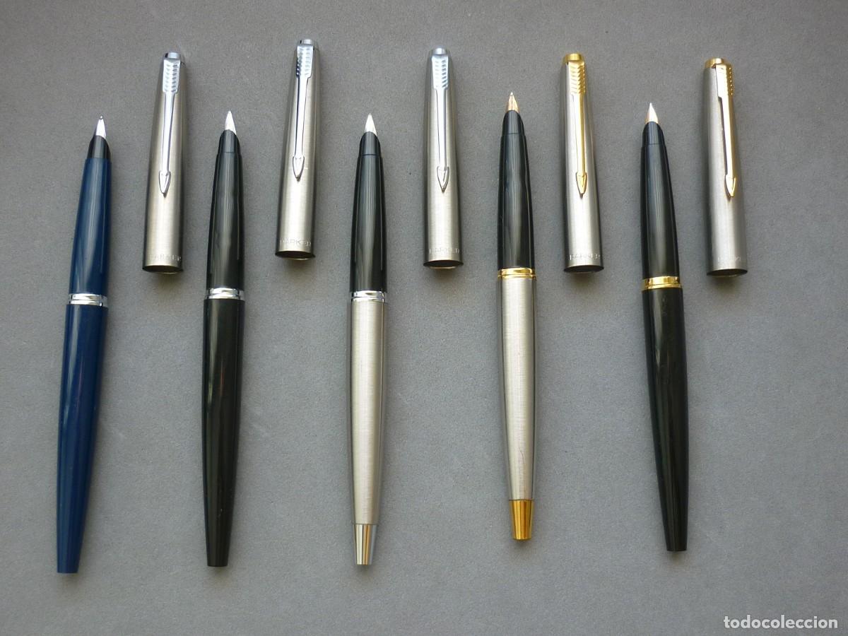 Plumas estilogr&aacute;ficas antiguas: Colecci&oacute;n de 5 Plumas Parker 45 Vintage Con Variedad de Acabados. Impecables.