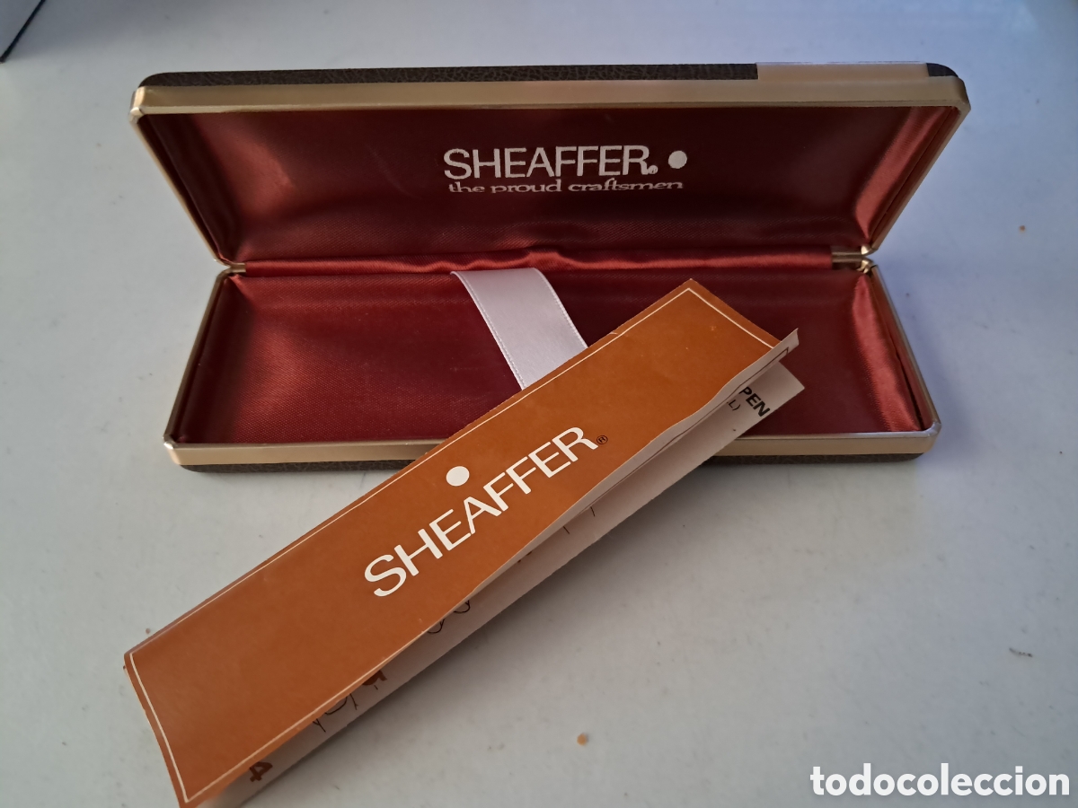 Plumas estilogr&aacute;ficas antiguas: ESTUCHE SHEAFFER MODELO IMPERIAL CON INSTRUCCIONES. EXCELENTE ESTADO.