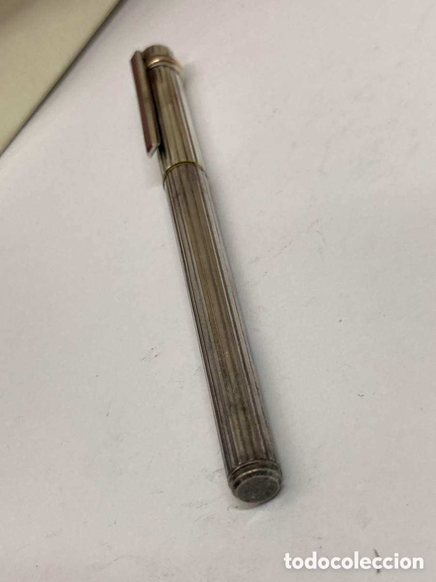 Plumas estilogr&aacute;ficas antiguas: Pluma Must Cartier en su estuche