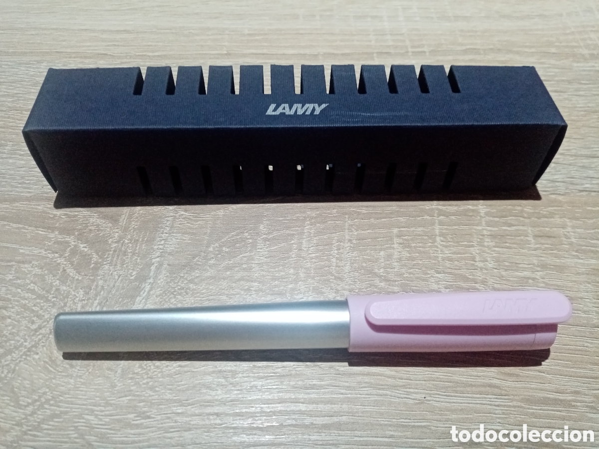 Plumas estilogr&aacute;ficas antiguas: PLUMA LAMY NEXX CAPUCH&Oacute;N ROSA, PUNTO EF