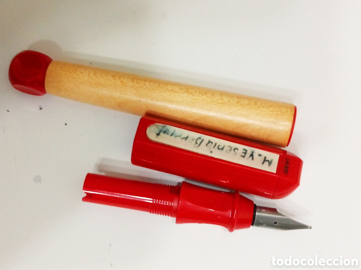 Plumas estilogr&aacute;ficas antiguas: Pluma Lamy abc escolar - Foto 5