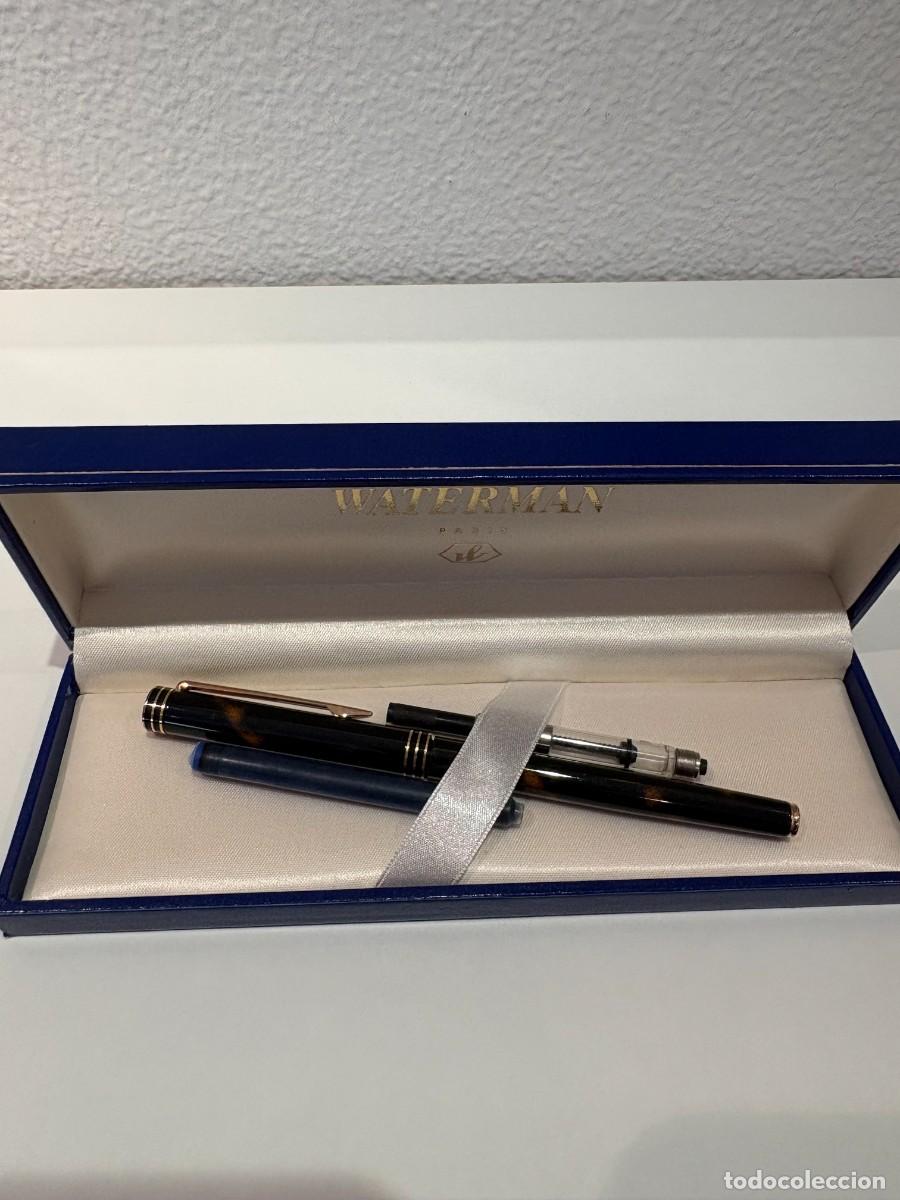 Plumas estilogr&aacute;ficas antiguas: PLUMA ESTILOGRAFICA WATERMAN GENTELMAN LACA