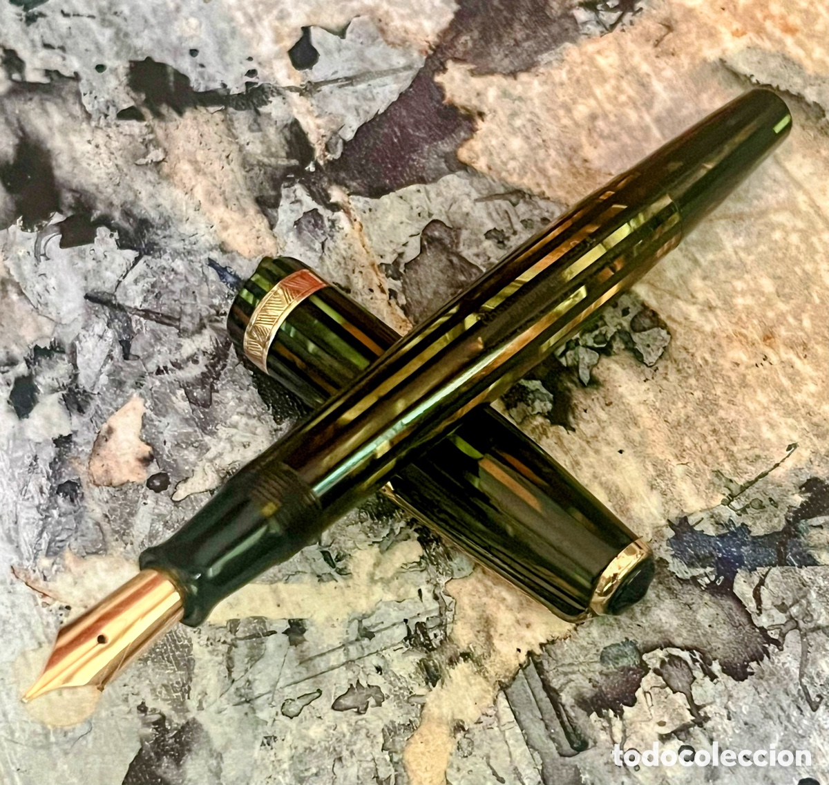 Plumas estilogr&aacute;ficas antiguas: Parker Duofold Duo-vac 1944&rsquo;S USA