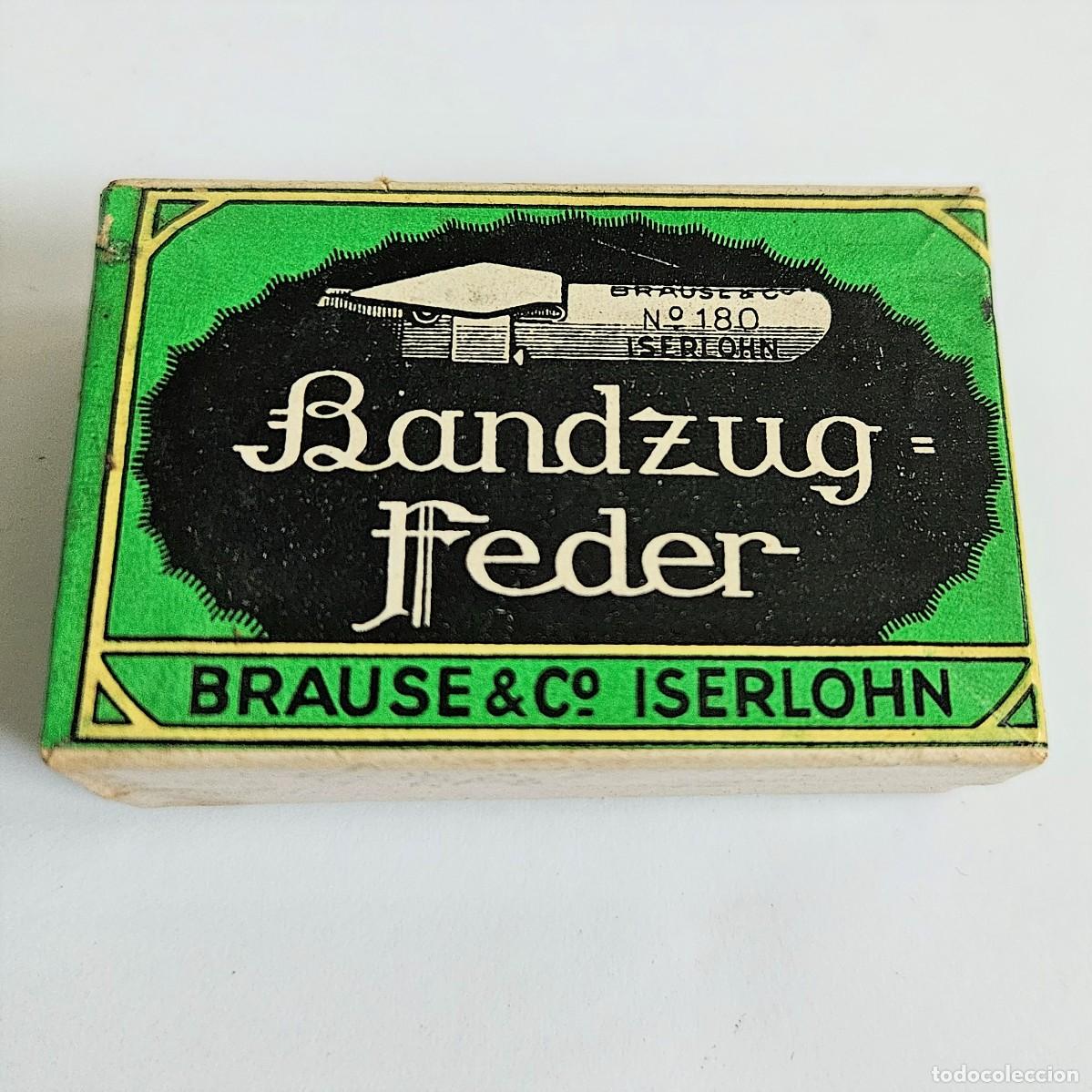 Plumas estilogr&aacute;ficas antiguas: Caja de plumillas de pluma estilogr&aacute;fica de Brause Iserlohn. 1920 - 1930