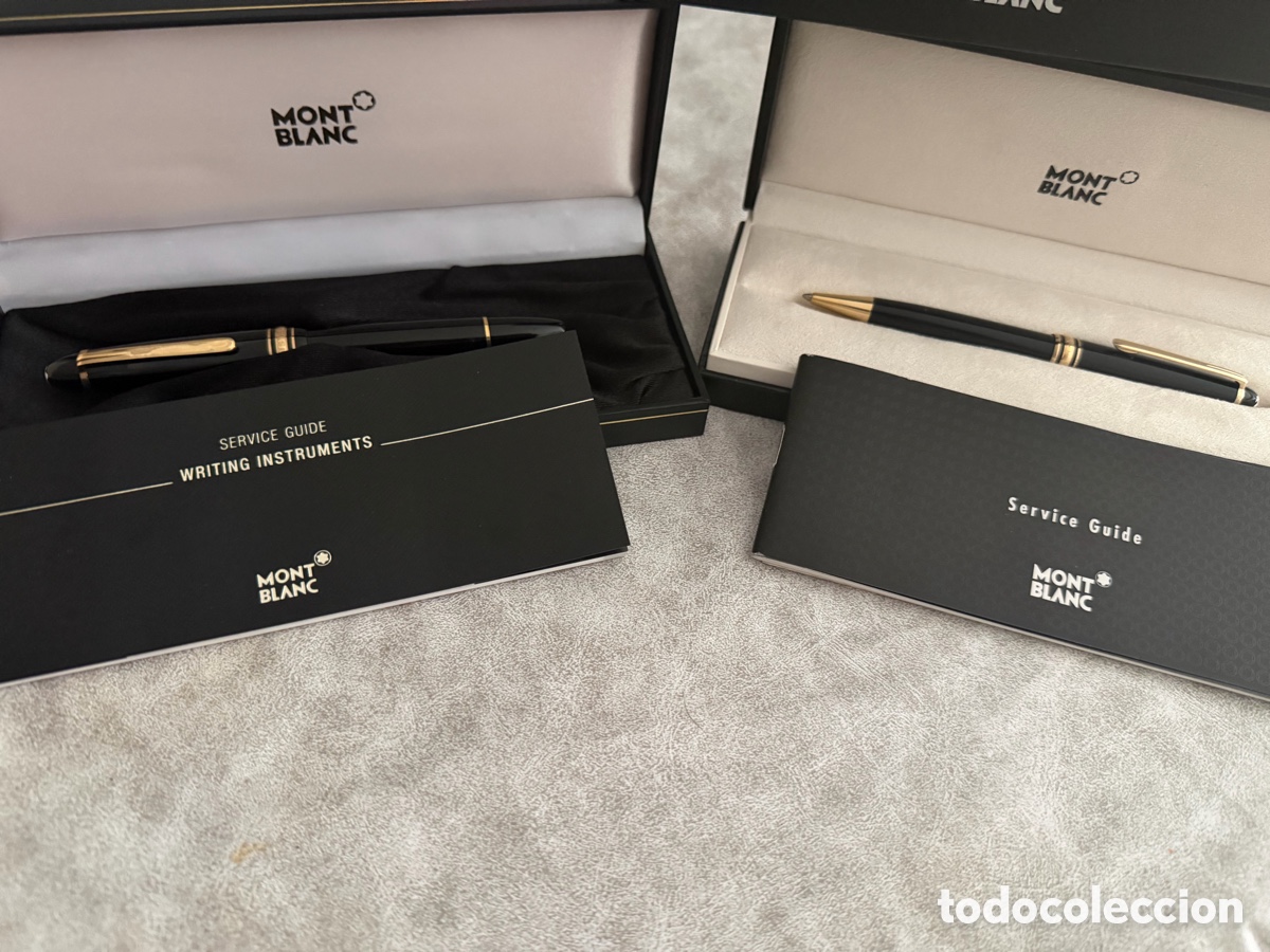 Plumas estilogr&aacute;ficas antiguas: Lote de mont Blanc 146 pluma y bol&iacute;grafo