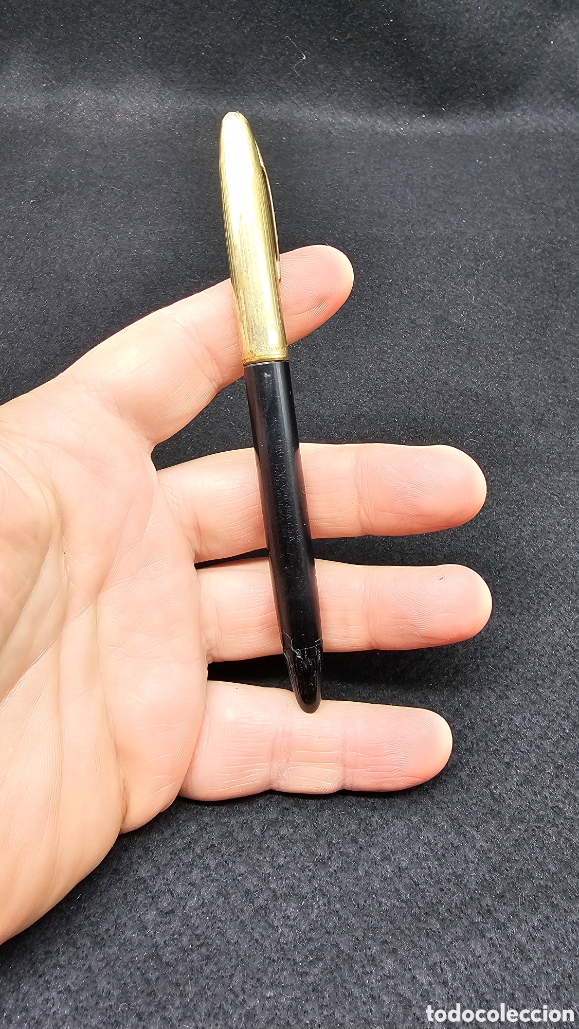 Plumas estilogr&aacute;ficas antiguas: Antigua pluma sheaffer con plumilla de oro de 18 kilates