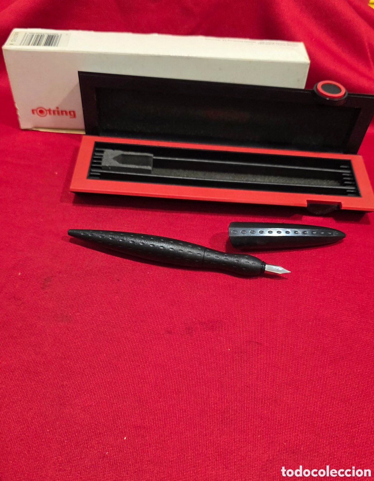 Plumas estilogr&aacute;ficas antiguas: PLUMA ROTRING RIVE (F) Negra