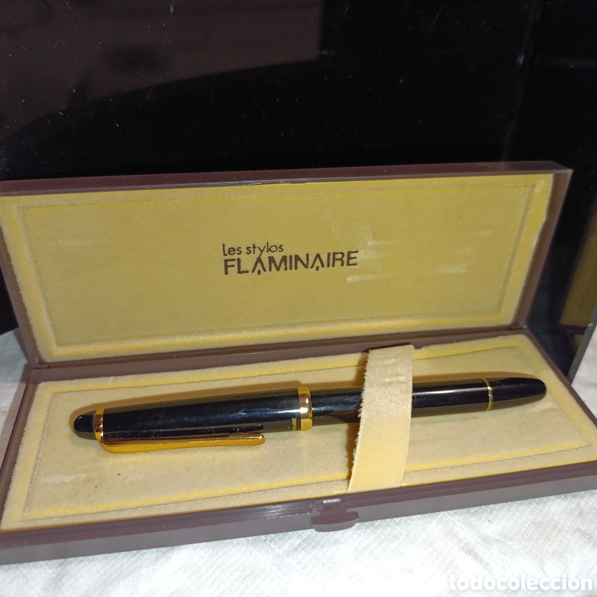 Plumas estilogr&aacute;ficas antiguas: Pluma estilogr&aacute;fica de la marca francesa Flaminaire, conocida como &rdquo;Les Stylos de Flaminaire&rdquo;