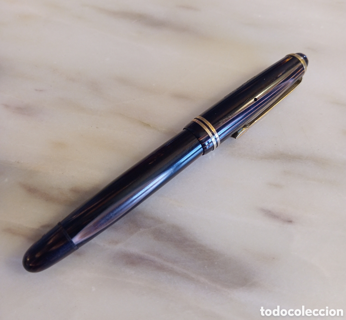Plumas estilogr&aacute;ficas antiguas: Pluma Montblanc 244G Ojo del Tigre