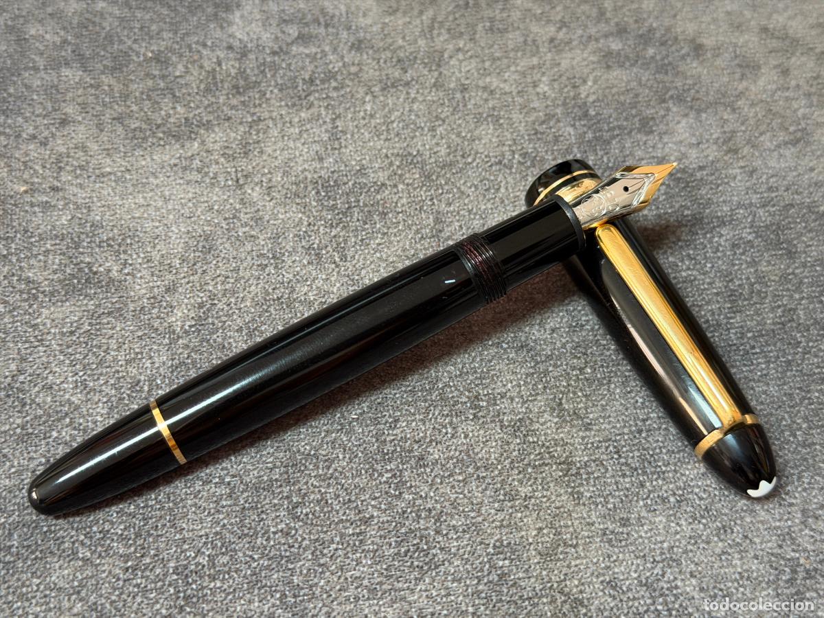 Plumas estilogr&aacute;ficas antiguas: Pluma Montblanc Meisterst&uuml;ck , 144 , Plum&iacute;n de oro 14K , vintage , R474