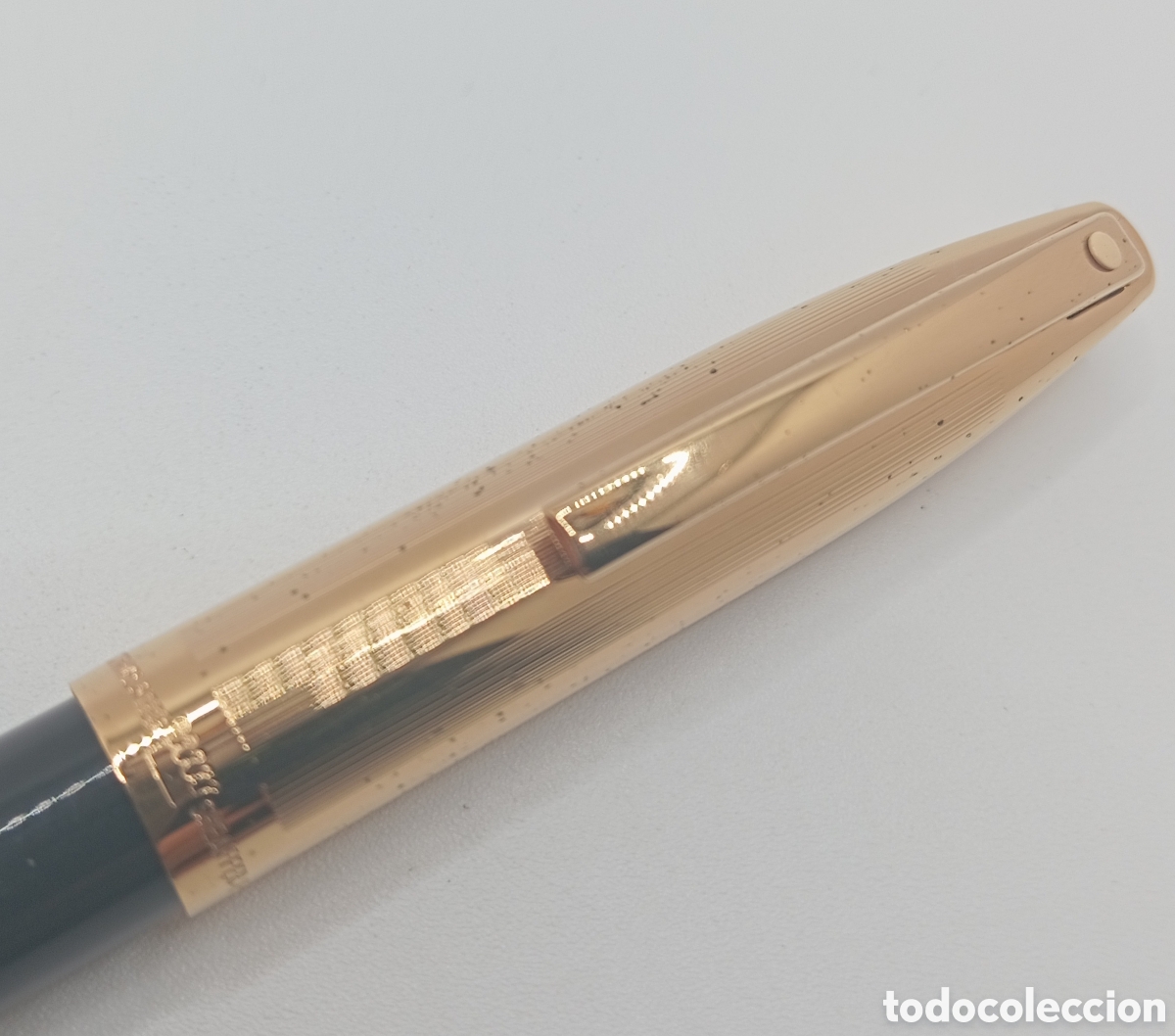 Plumas estilogr&aacute;ficas antiguas: Pluma Sheaffer electroplated USA - Foto 4