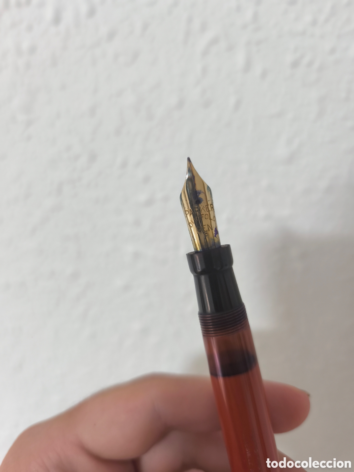 Plumas estilogr&aacute;ficas antiguas: parker duafold big red - Foto 3