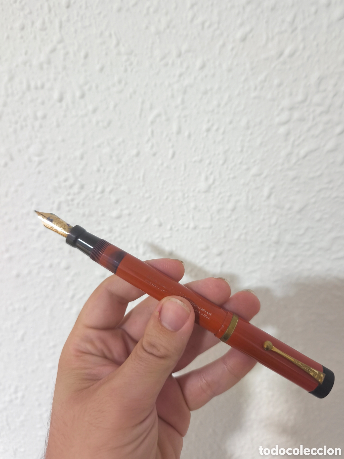 Plumas estilogr&aacute;ficas antiguas: parker duafold big red - Foto 4