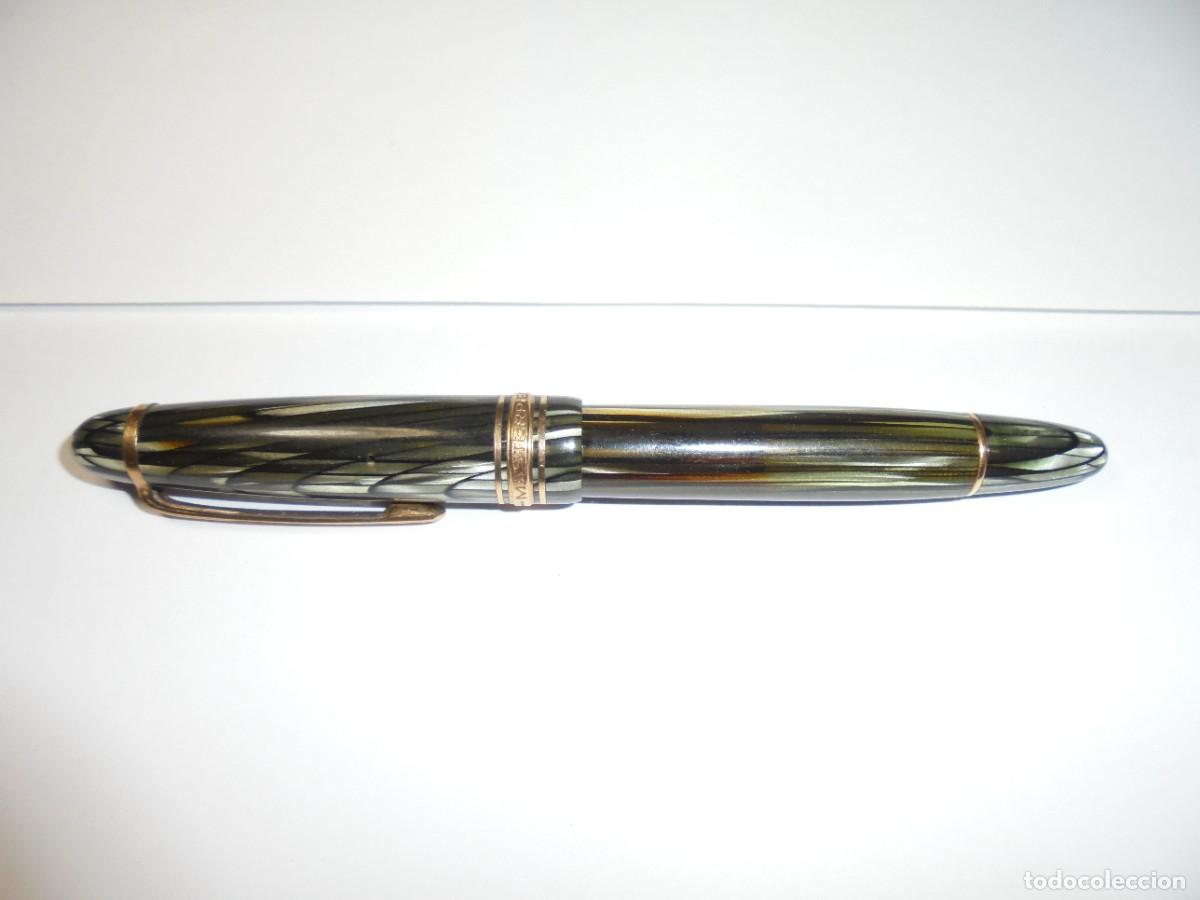 Plumas estilogr&aacute;ficas antiguas: magnifica antigua pluma montblanc masterpiece 144 EF